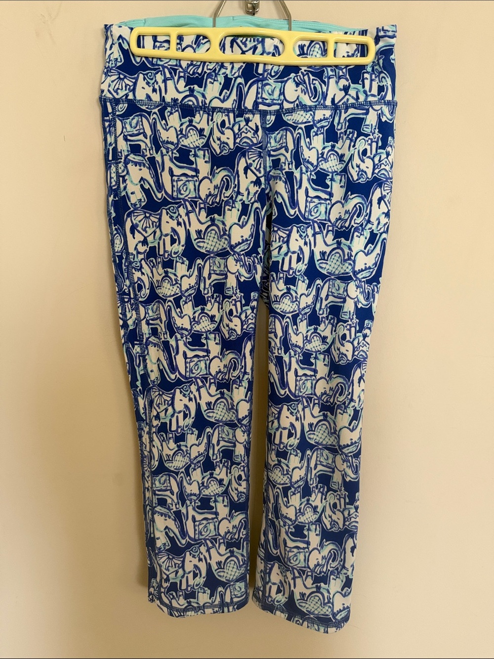 Lilly Pulitzer Blue & White Printed Jeggings